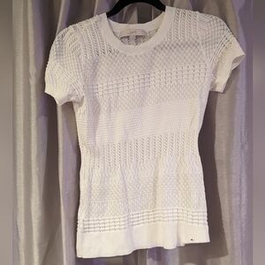 Loft Stitched Sweater Short Sleeved Tee size xs